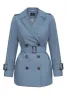 Short Trench Coat Blue sold by Ivalo.com
