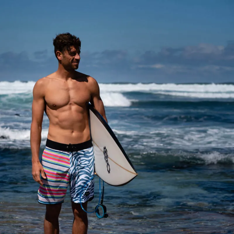 Alapai Board Shorts in Zebra & Stripes sold by Ivalo.com