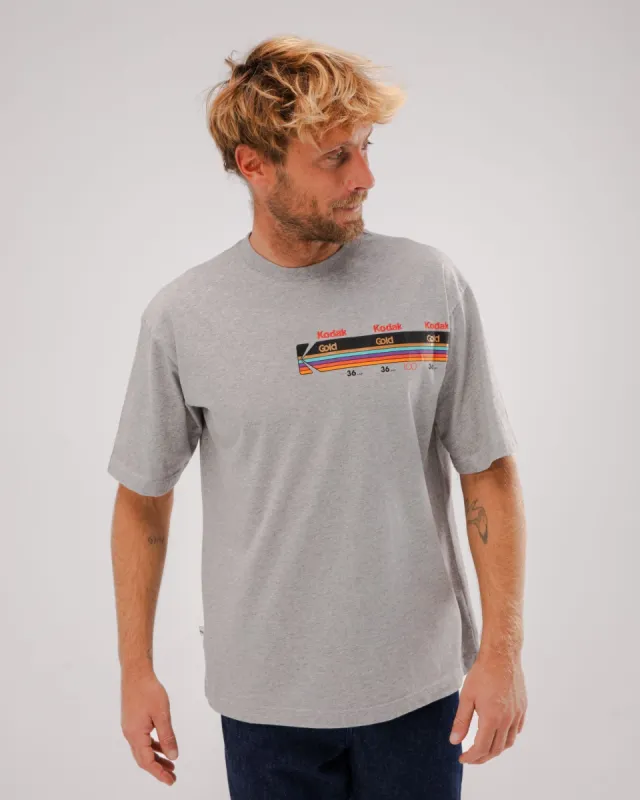 Kodak Gold Oversized T-Shirt Grey Melange sold by Ivalo.com