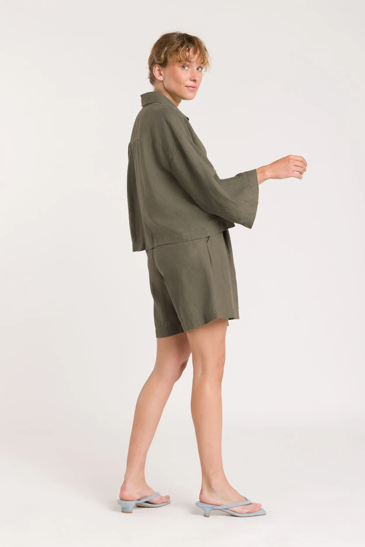 Wanda Button-up Blouse Brown sold by Ivalo.com product image thumbnail 4