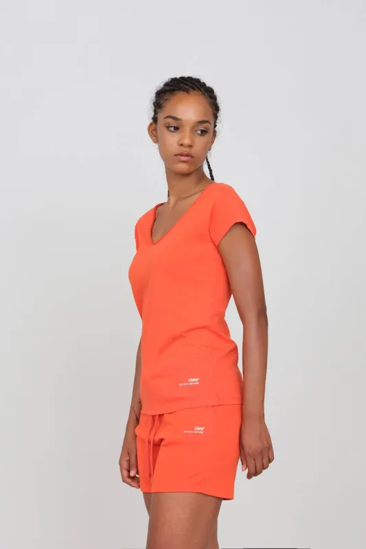 Women's Soft V-Neck T-Shirt Tomato sold by Ivalo.com