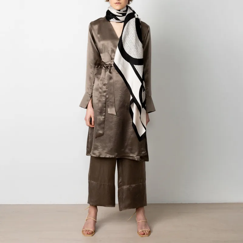 Midi Wrap Dress Taupe sold by Ivalo.com