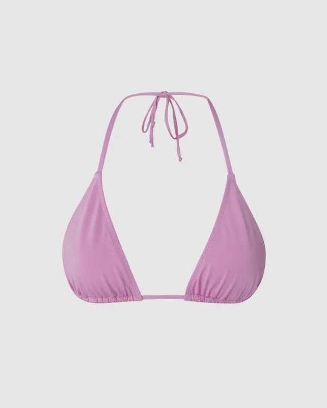 Strappy Triangle Bikini Top Lavender sold by Ivalo.com