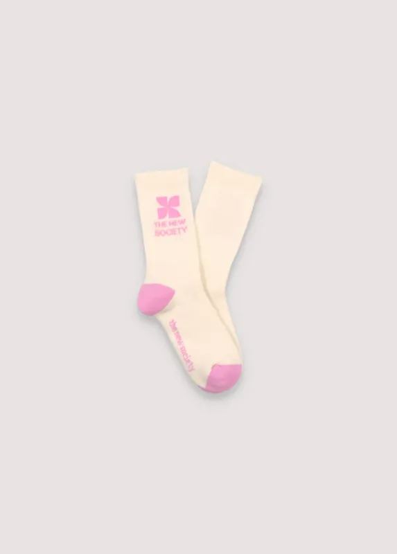 Socks Natural White/Iris Pink sold by Ivalo.com