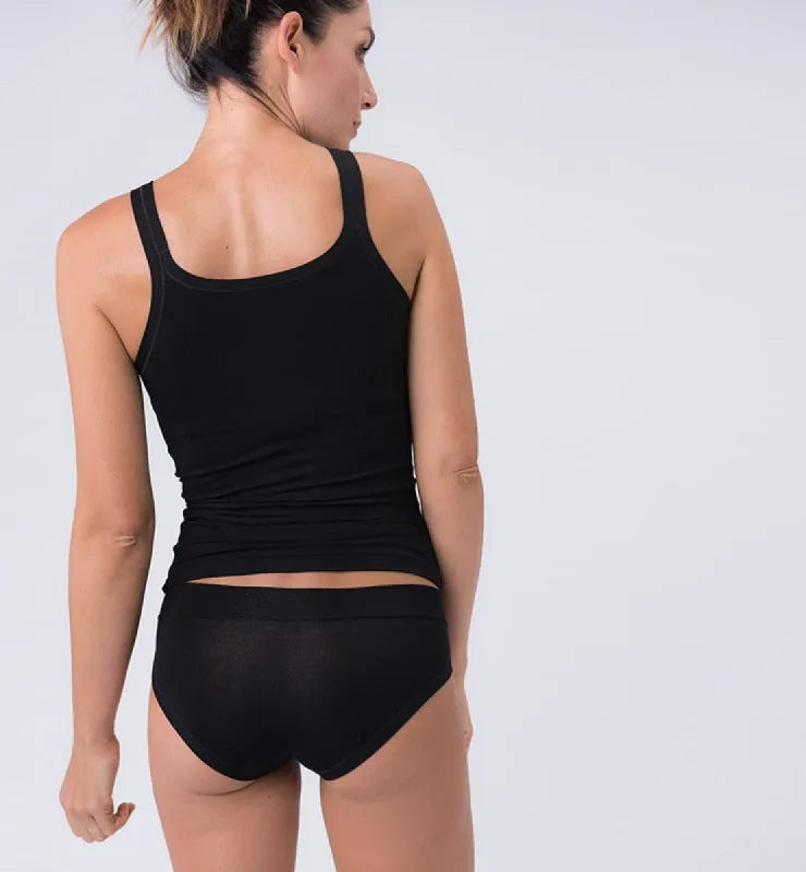 Women’s Tank Top Natural Fabric Black - 2 Pack sold by Ivalo.com