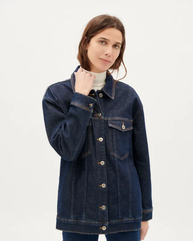 Phoebe Denim Jacket Dark Blue sold by Ivalo.com