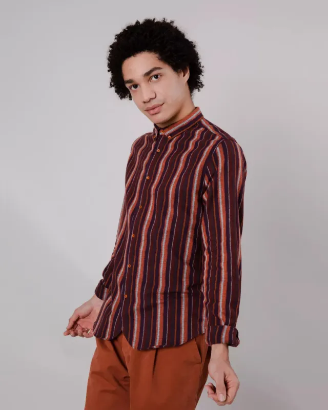 Barre Flannel Regular Shirt Orange sold by Ivalo.com