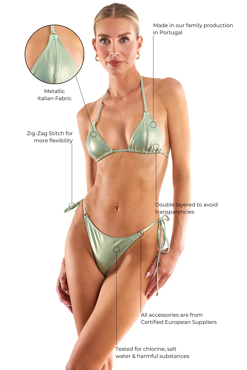 Hajer Top - Peridot sold by JANTHEE product image thumbnail 5