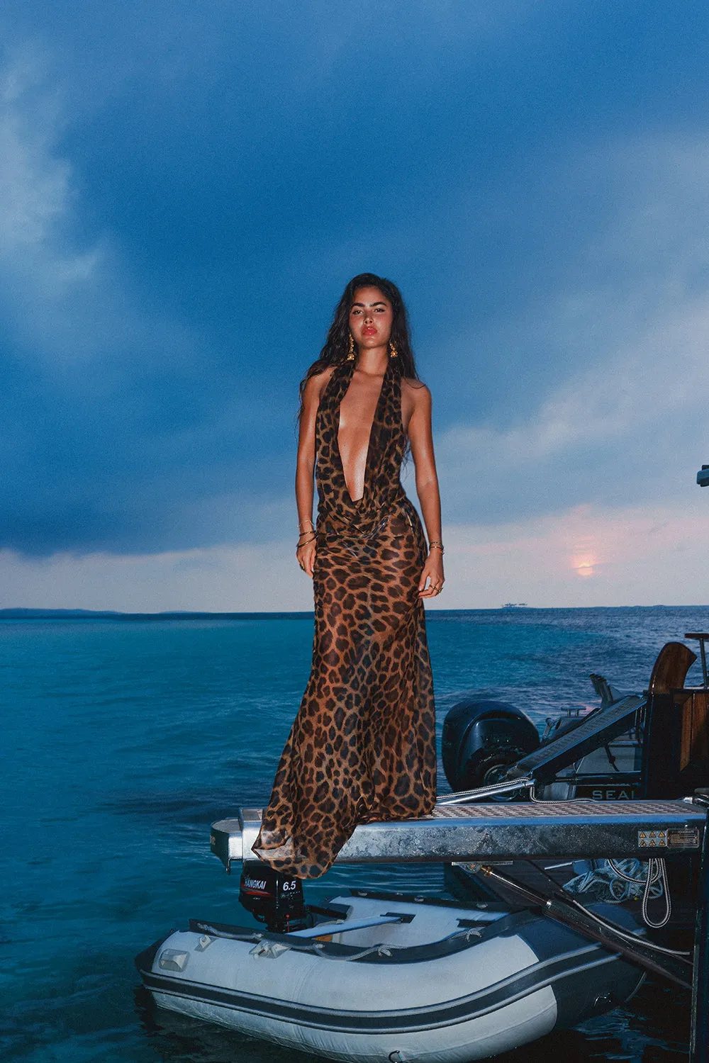 Mona Dress - Leopard sold by JANTHEE product image thumbnail 3