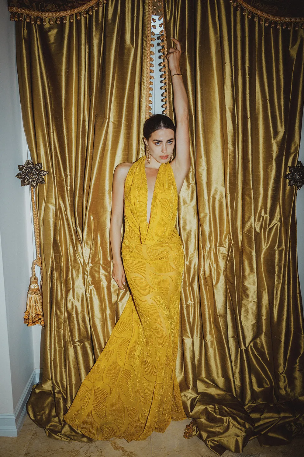 Mona Dress - Citrine sold by JANTHEE product image thumbnail 3