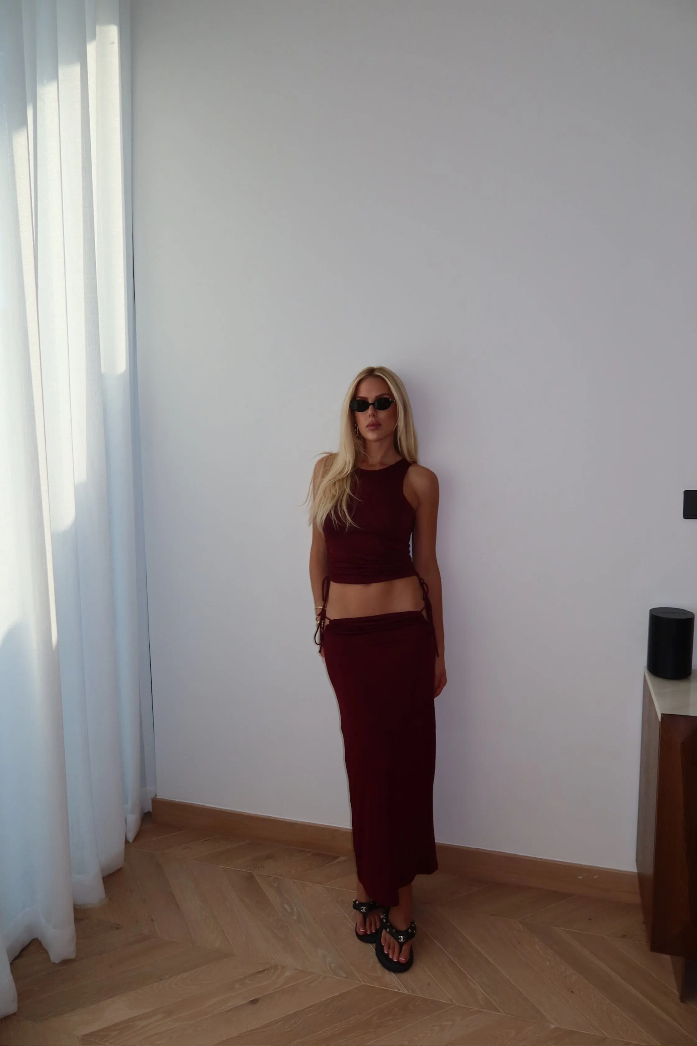 Reem Skirt - Raspberry sold by JANTHEE product image thumbnail 2