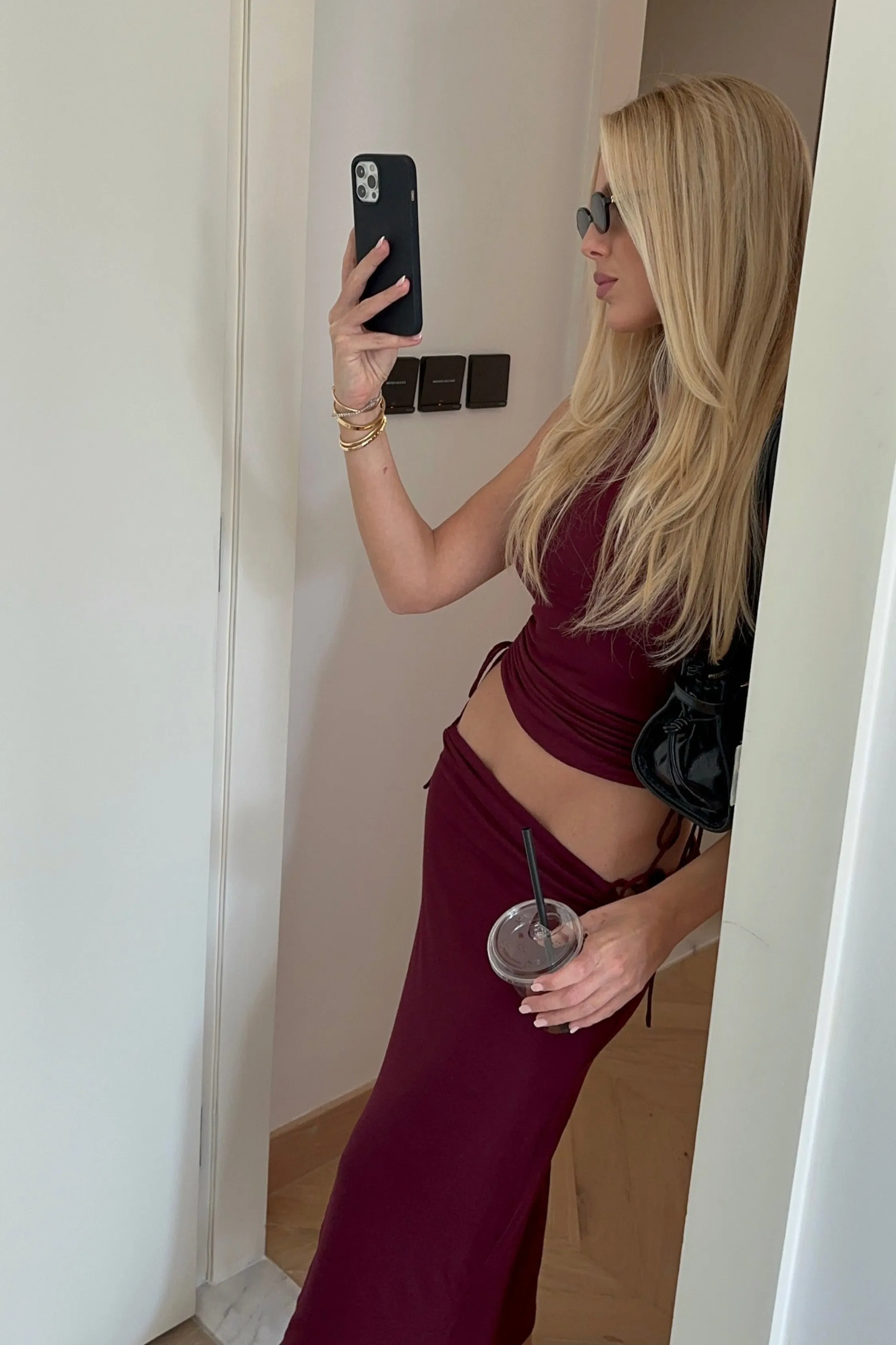 Reem Skirt - Raspberry sold by JANTHEE product image thumbnail 3