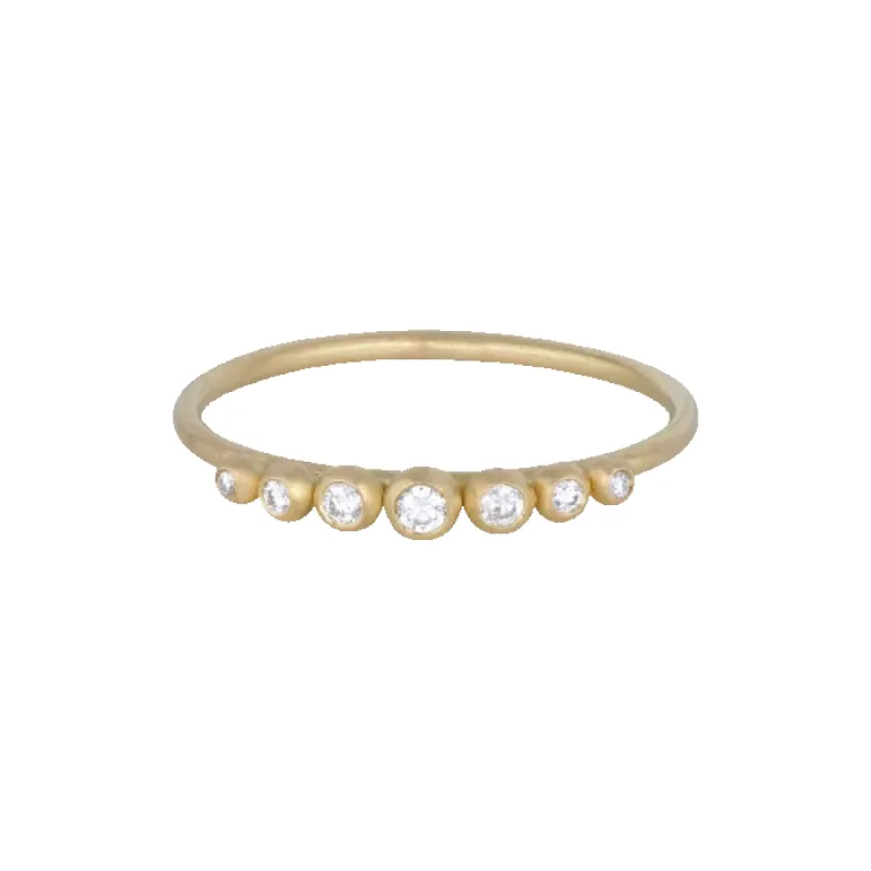 Stor Diademring i 18 karat guld made by Jane Koenig
