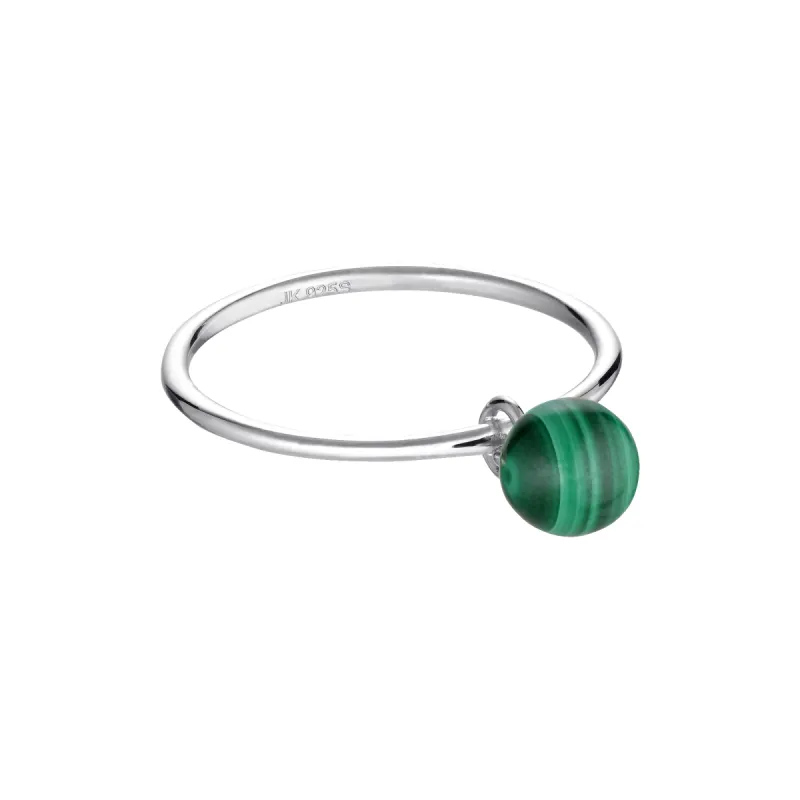 Bermuda Malachite Ring made by Jane Koenig