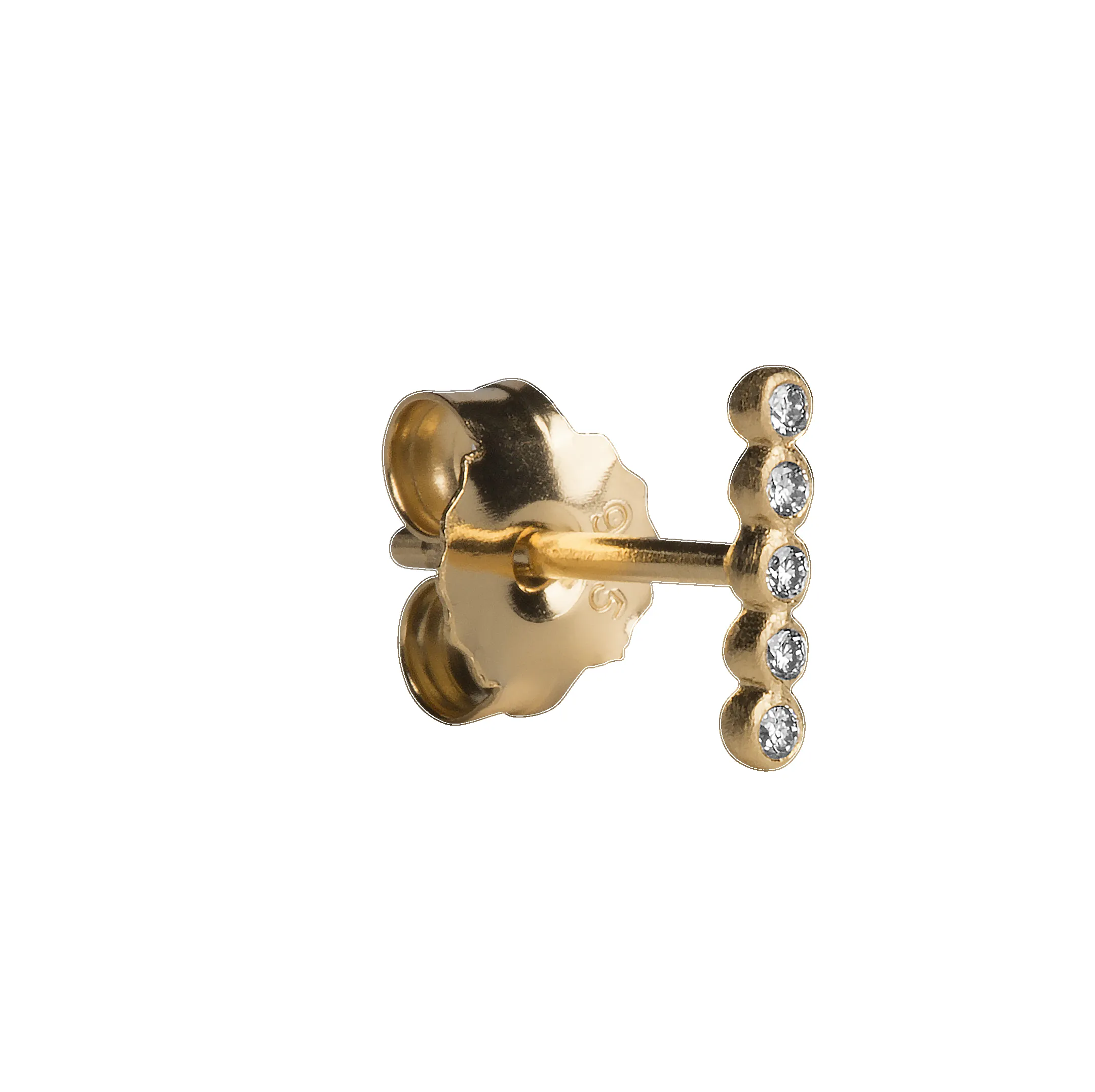 Ball Row Earring with Diamonds sold by Jane Koenig