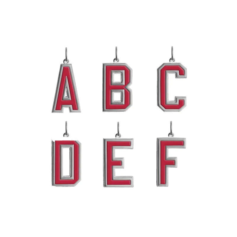 Letter Pendant with Enamel sold by Jane Koenig