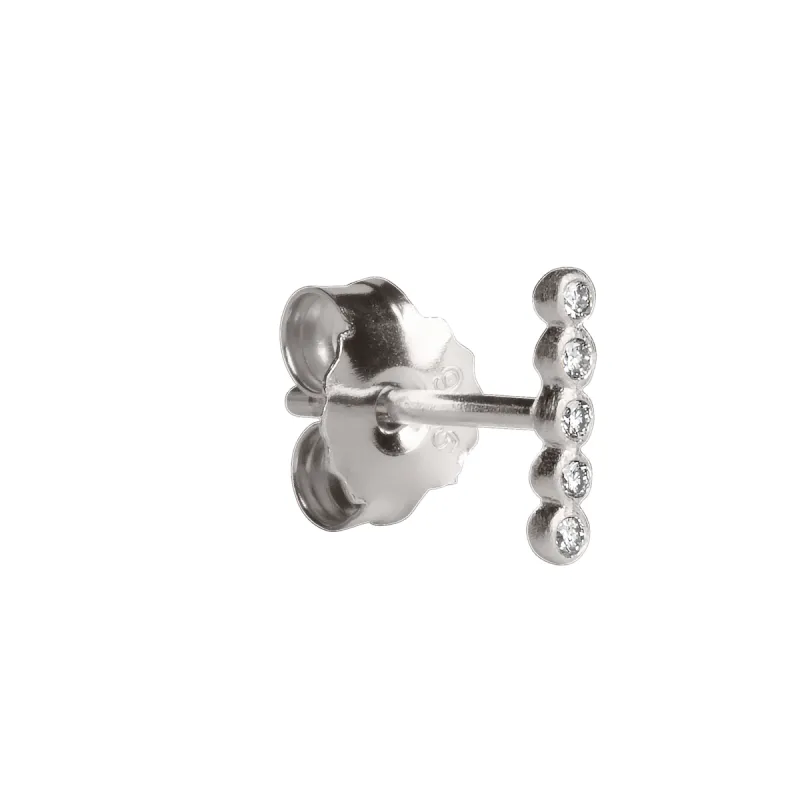 Ball Row Earring with Diamonds sold by Jane Koenig