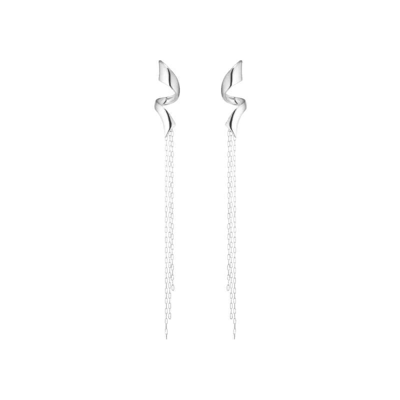 Swirl Stud With Chains sold by Jane Koenig