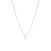 Pendant in 14 karat gold with a cushion-cut diamond sold by Jane Koenig