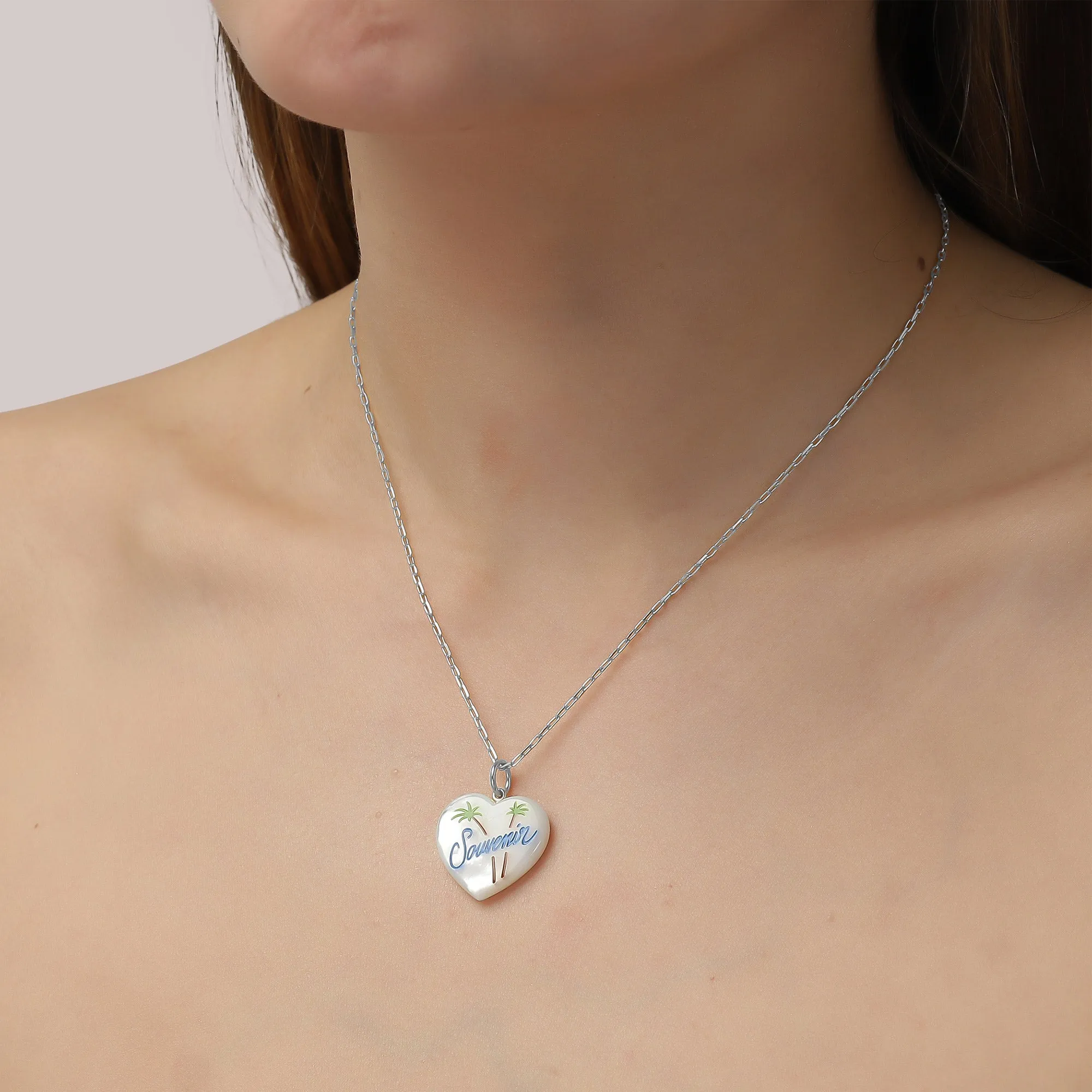 Souvenir Heart with enamel sold by Jane Koenig product image thumbnail 2