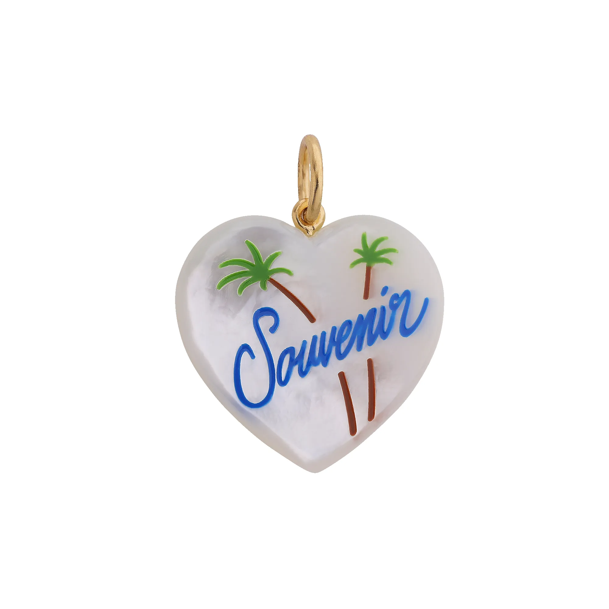 Souvenir Heart with enamel sold by Jane Koenig
