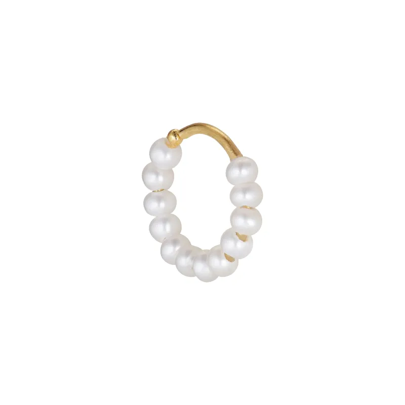 Row Pearl Twist Earring sold by Jane Koenig