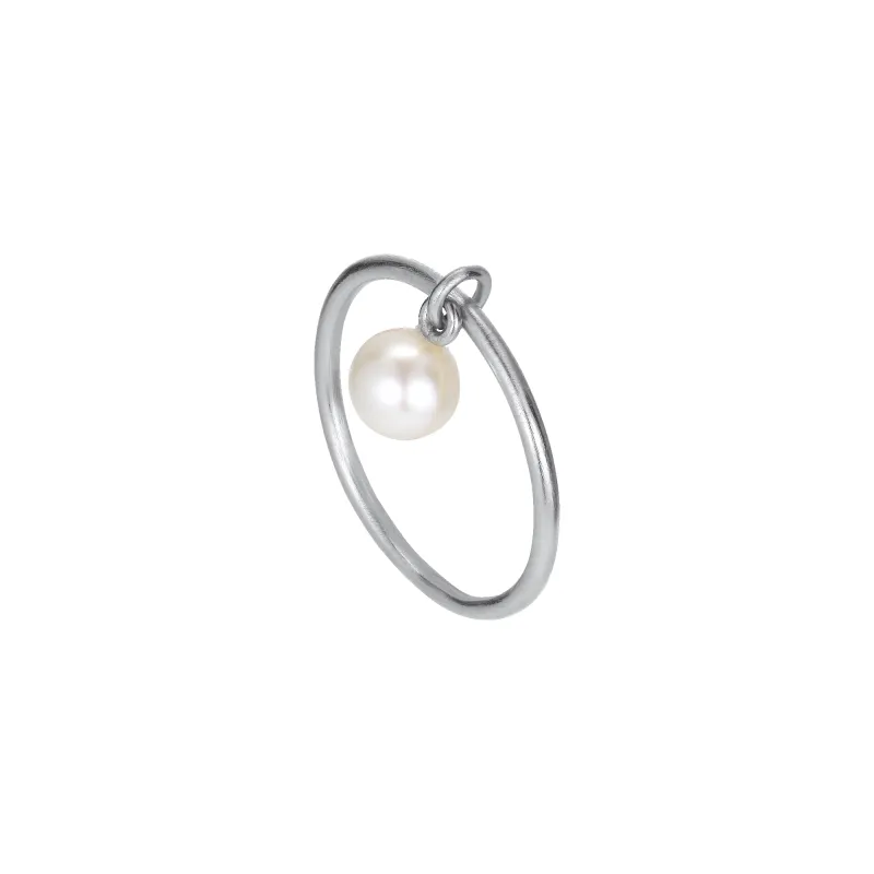 Row Pearl Ring sold by Jane Koenig