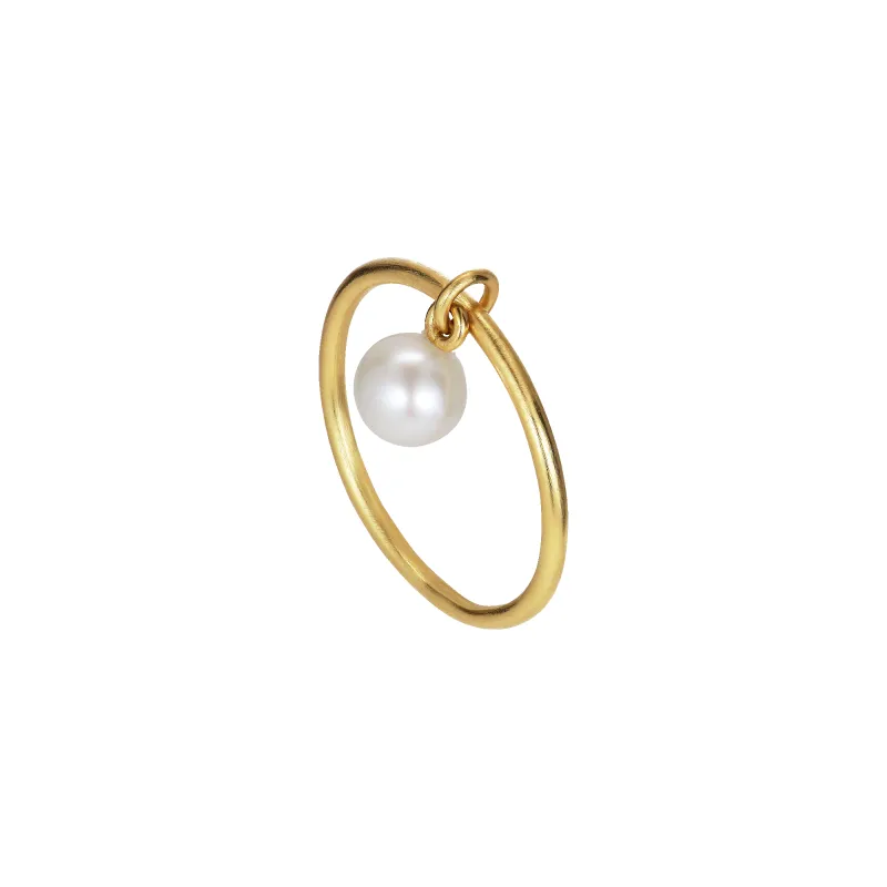 Row Pearl Ring sold by Jane Koenig
