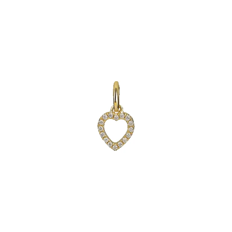 Letter Pendant with diamonds Heart sold by Jane Koenig
