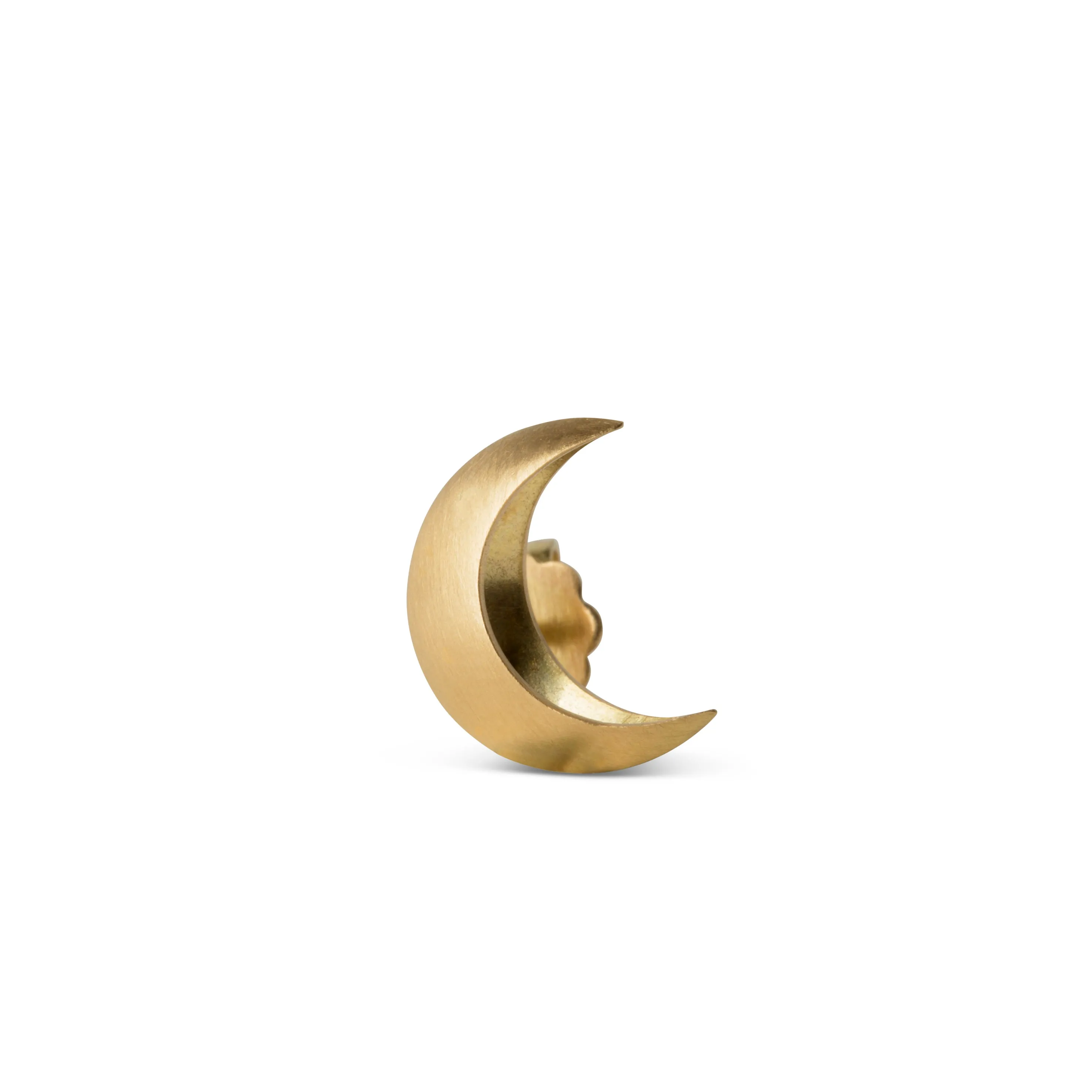 Small Half Moon Stud in 18 karat gold sold by Jane Koenig product image thumbnail 3