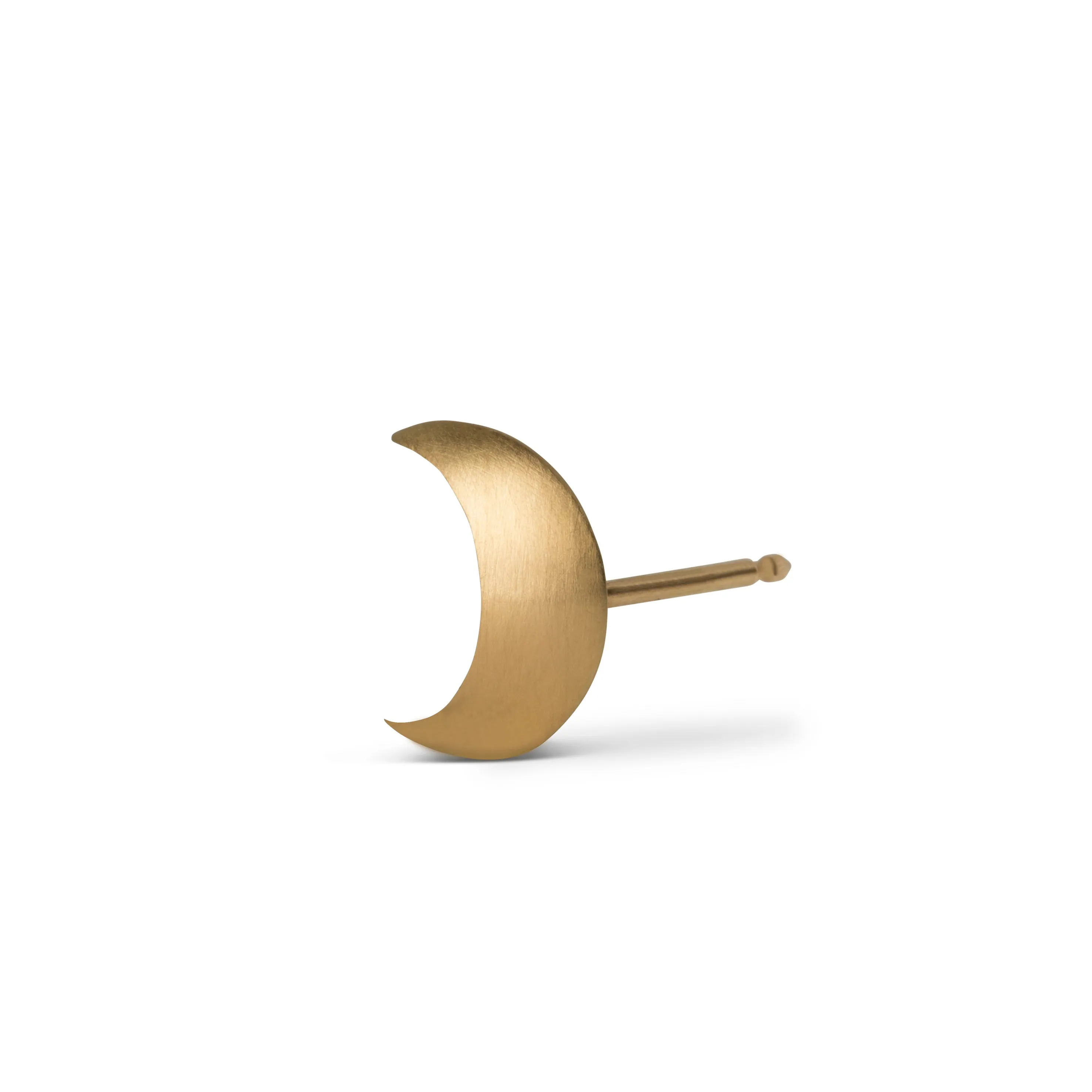 Small Half Moon Stud in 18 karat gold sold by Jane Koenig product image thumbnail 2