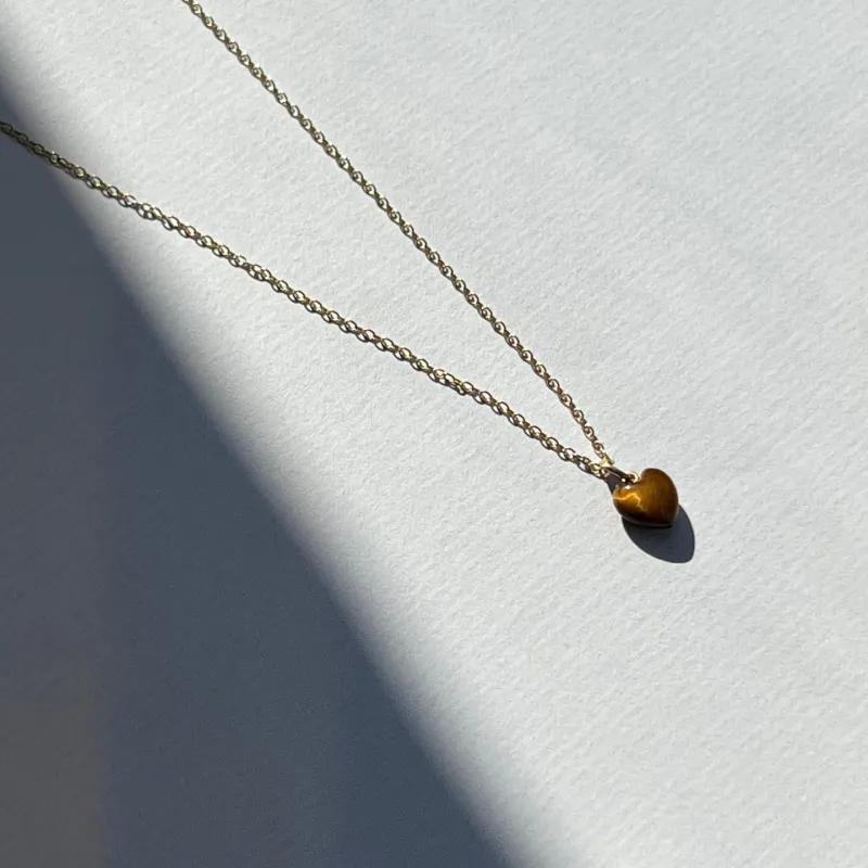 Tiger Eye Heart sold by Jane Koenig
