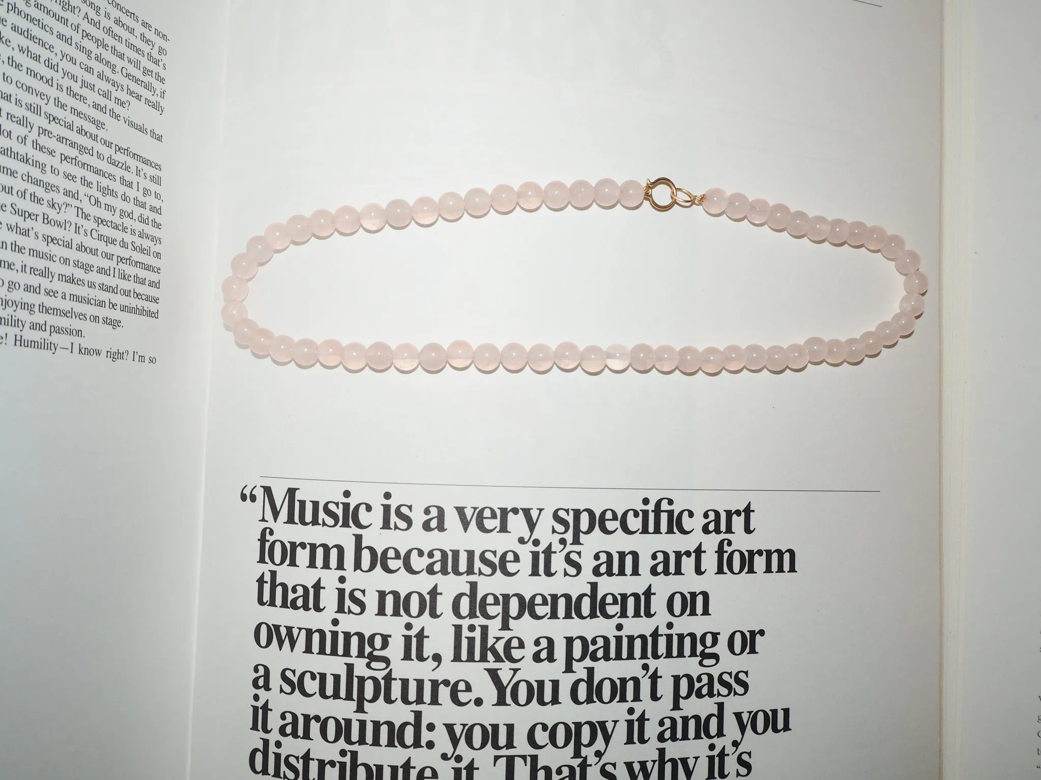 Rosa quartz Necklace sold by Jane Koenig product image thumbnail 2