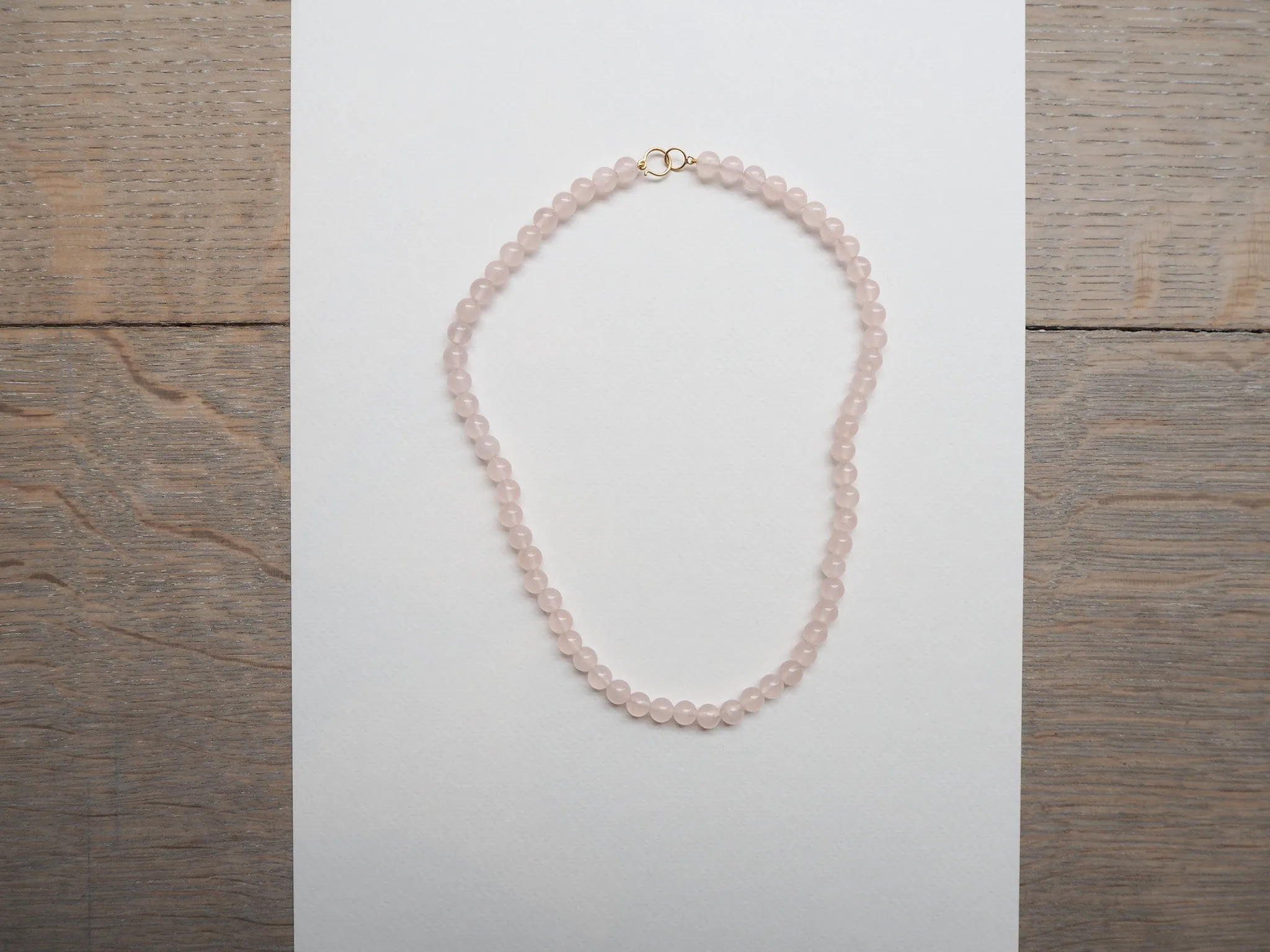 Rosa quartz Necklace sold by Jane Koenig