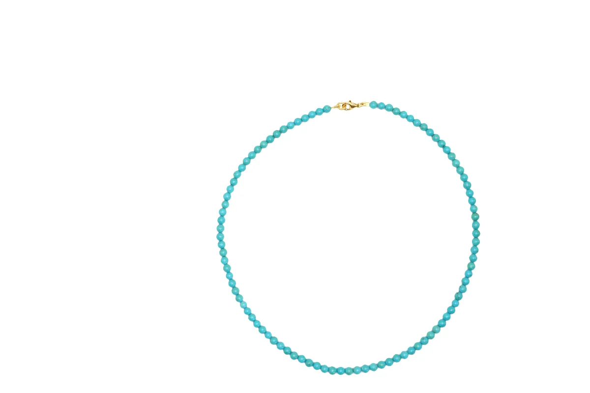 Bead necklace Turquoise made by Jane Koenig
