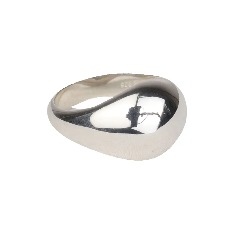 Preloved Atomic Dome Signet Ring made by Jane Koenig