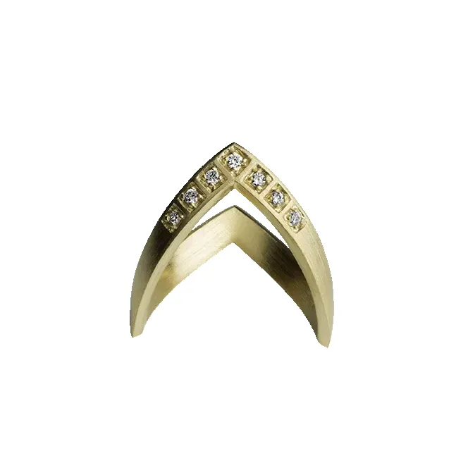 Diamond V Ring sold by Jane Koenig product image thumbnail 3