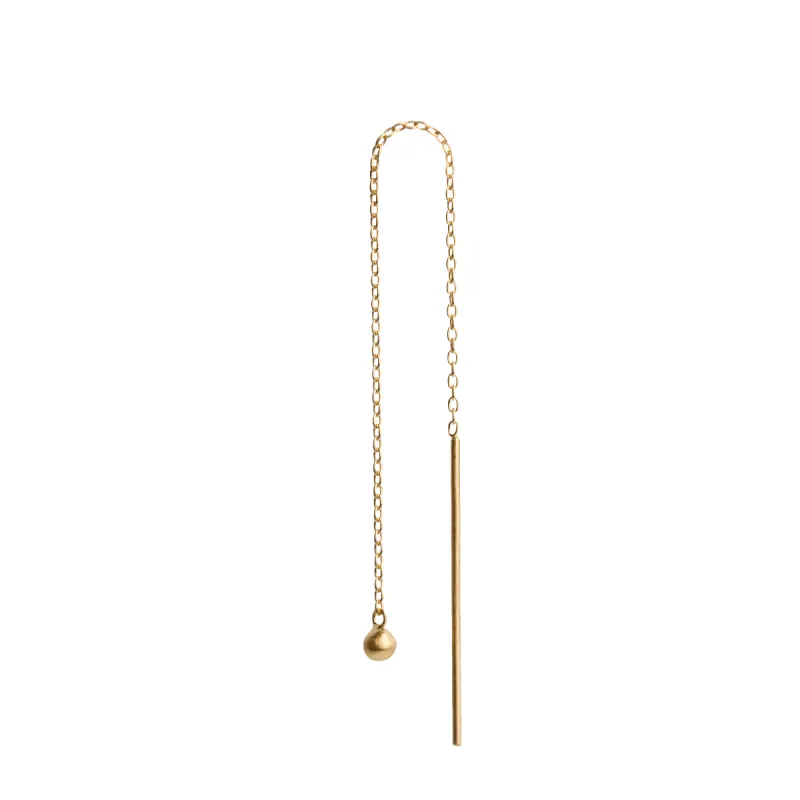 Chain Earring with Ball sold by Jane Koenig