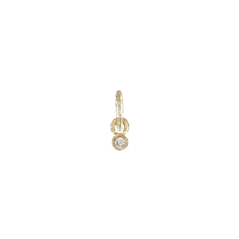 Brill. vedh kuglefatning i 18kt 1x0.01 ct brill  sold by Jane Koenig
