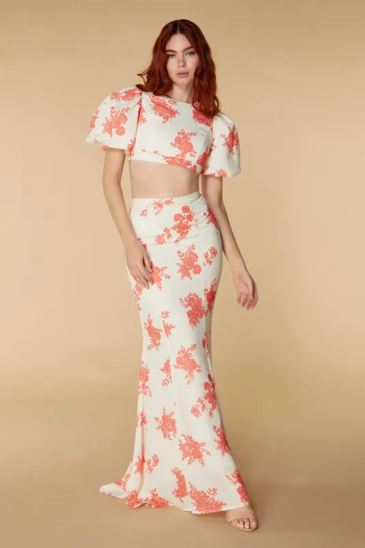 Edita Top & Long Skirt Printed Two Piece Set sold by Jarlo London