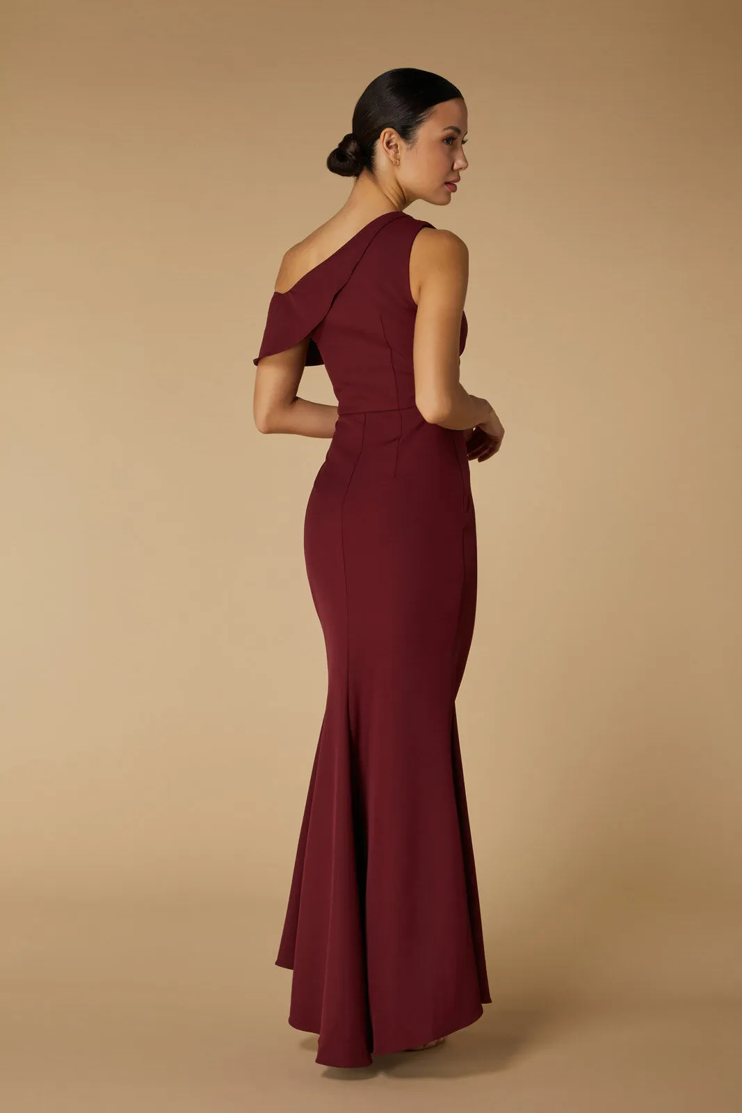 Morgan Drop Shoulder Fishtail Maxi Dress sold by Jarlo London product image thumbnail 3