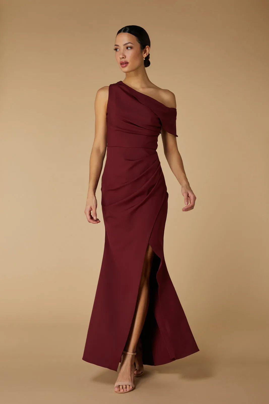 Morgan Drop Shoulder Fishtail Maxi Dress sold by Jarlo London