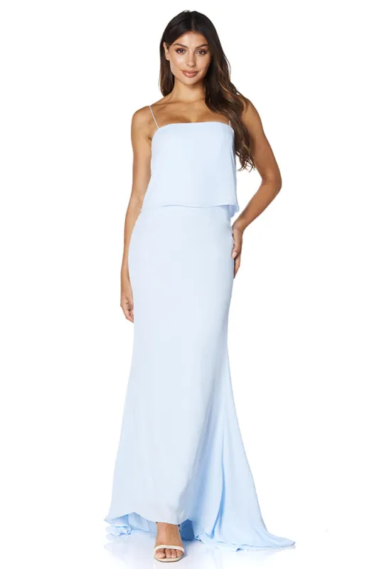 Carine Overlay Maxi Dress with Spaghetti Straps sold by Jarlo London
