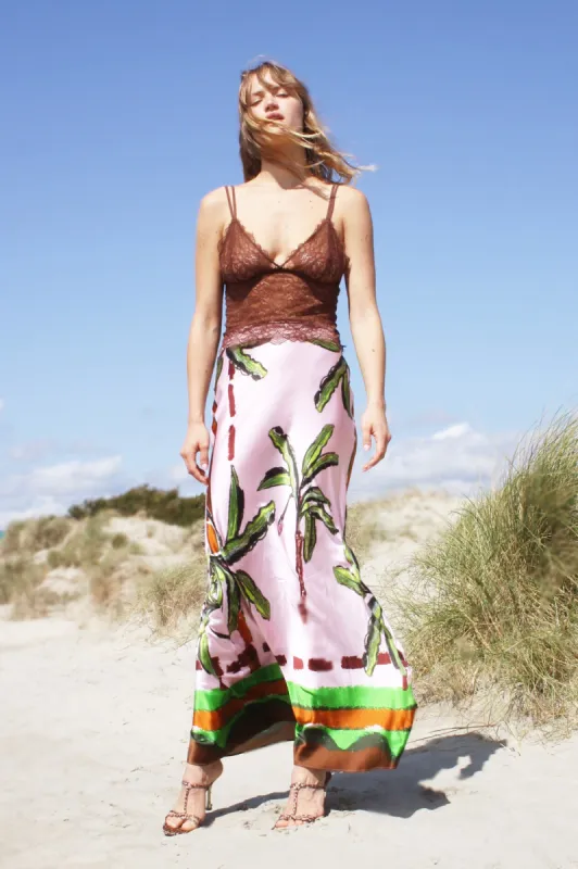 Bias Cut Maxi Skirt / "Kumulau" sold by Jessica Russell Flint