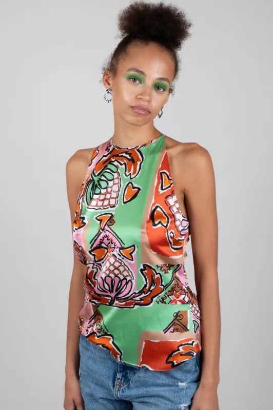 High Neck Cami Top / "Calliope" sold by Jessica Russell Flint