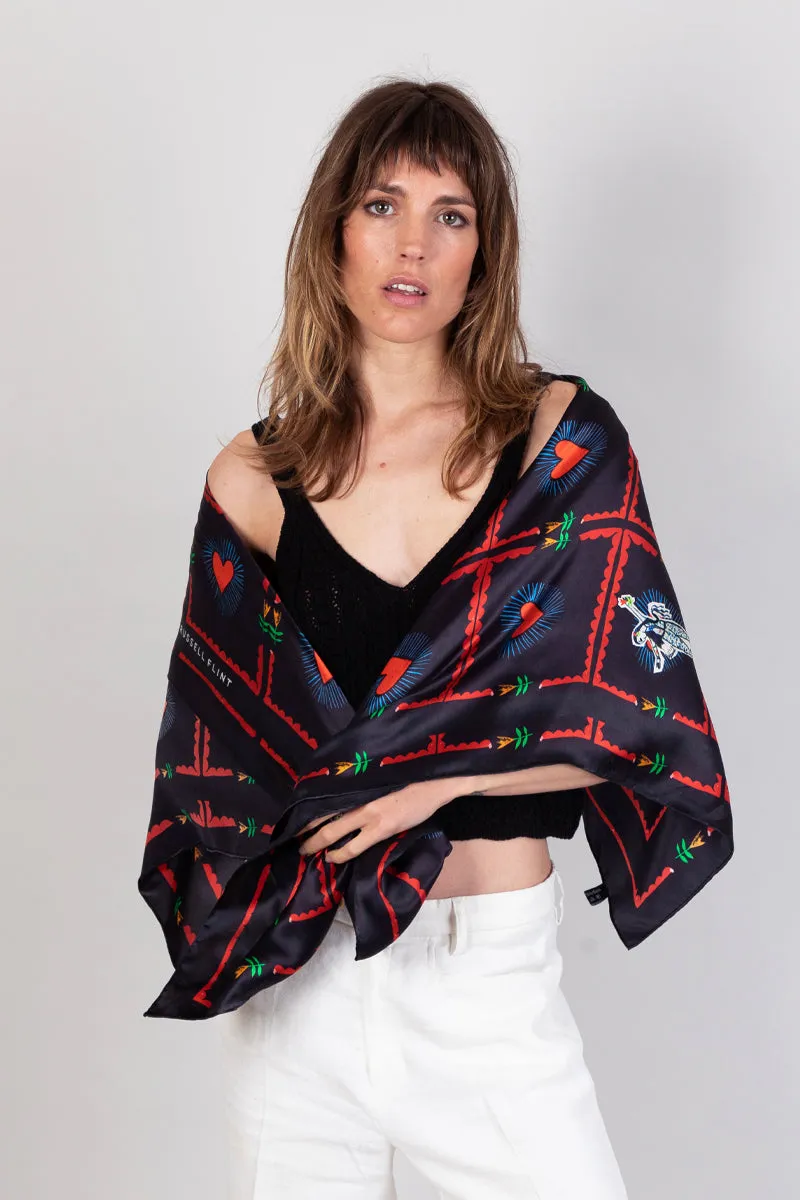 Silk Pareo Scarf / "Dana" sold by Jessica Russell Flint product image thumbnail 3