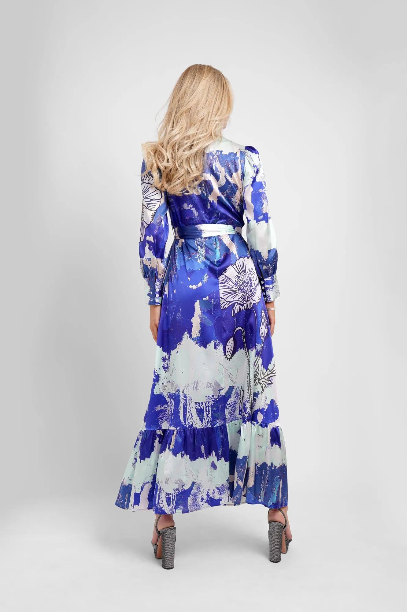 Belted Maxi Dress / "Poppy Mirage" sold by Jessica Russell Flint product image thumbnail 4