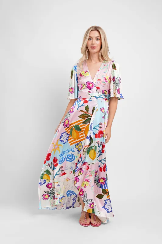 Faux Wrap Maxi Dress / "Amalfi" sold by Jessica Russell Flint