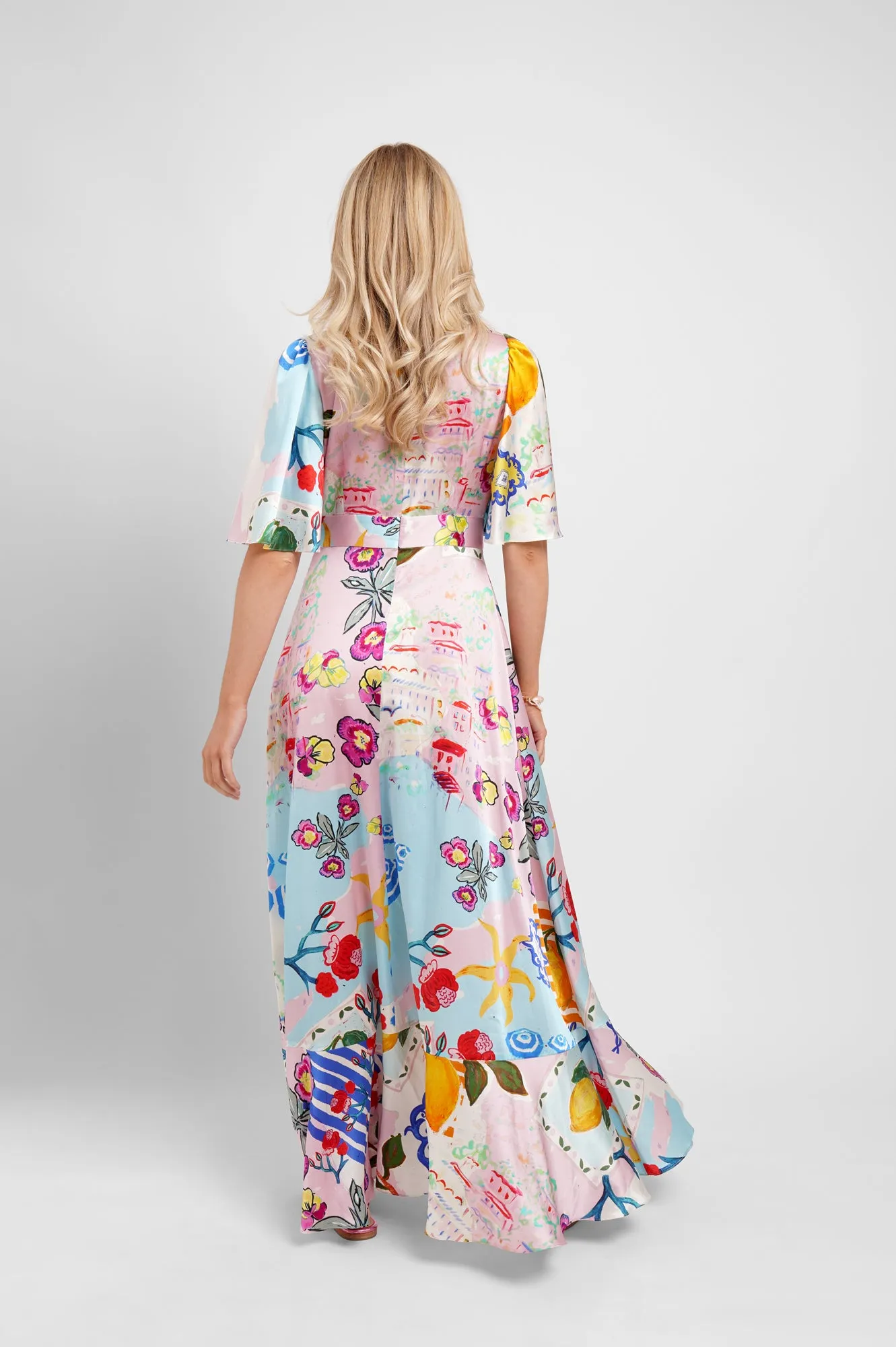 Faux Wrap Maxi Dress / "Amalfi" sold by Jessica Russell Flint product image thumbnail 3