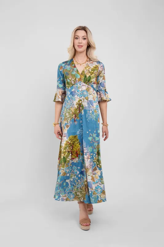 Maxi Button Down Dress / "Enchanted Forest" sold by Jessica Russell Flint